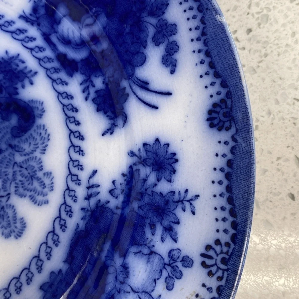 Bundle of 2 blueflow plates wedgewood antique - Picture 4 of 9